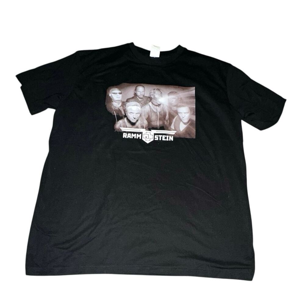 Rammstein Band Graphic T-Shirt Black XL Front Print Tee